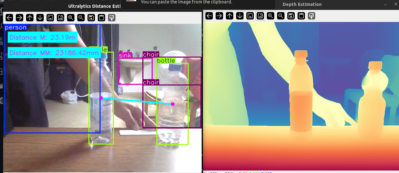 Depth estimation and object detection